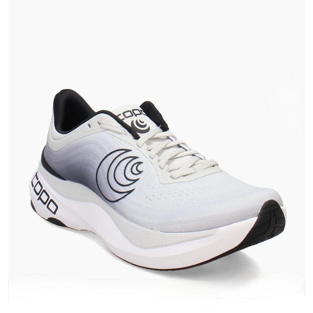 TOPO Athletic Aura Lace-up Running Shoes Men's 10 1/2 Light Gray Wide Toe Box